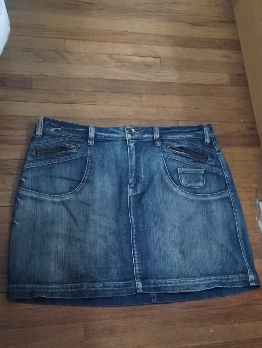 L.A. Blues Dark Blue Denim Mini Skirt